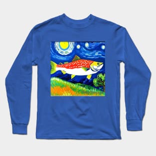 Fish T-Shirt Newfoundland Van Gogh Labrador T-Shirt Artsy Mug Long Sleeve T-Shirt